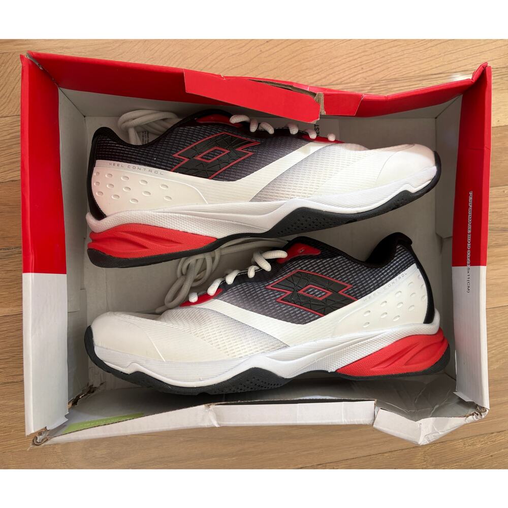 Lotto Mirage 400 ALR Black White Red Performance Sneakers Men’s Size 8 NWT
